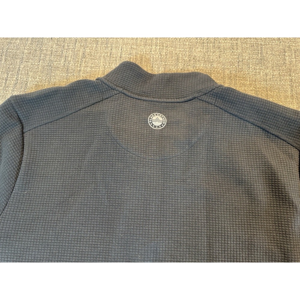 Flag and Anthem 1/4 Zip Pullover Sweatshirt Men's XL Gray blue - Picture 8 of 13